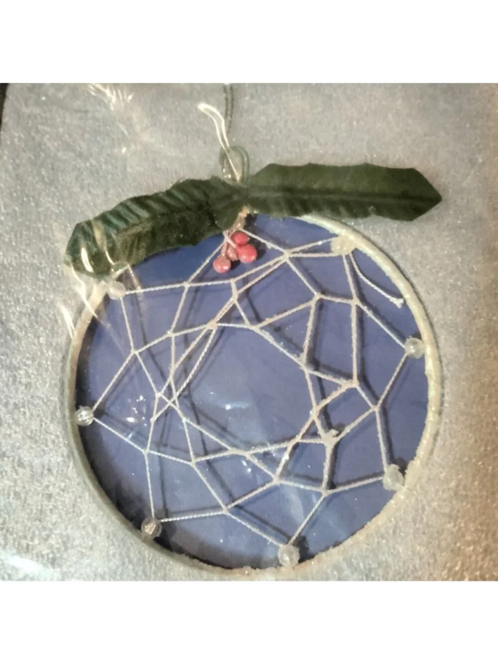 Dreamcatcher Christmas Ornament Bead Holly Accents